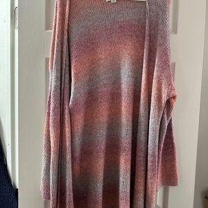 American Eagle Outfitters Pink and Orange Cardigan